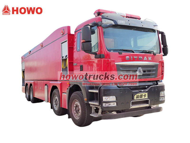 Howo 8x4 fire tank truck 