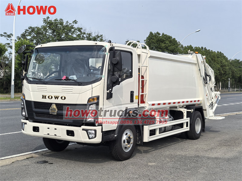 HOWO 8CBM garbage compactor vehicle