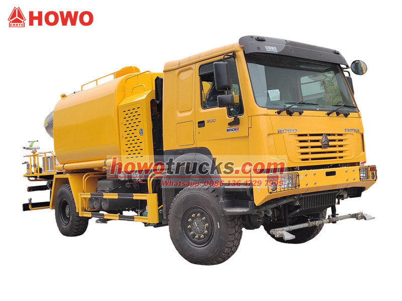 HOWO 4×4 water spraying truck