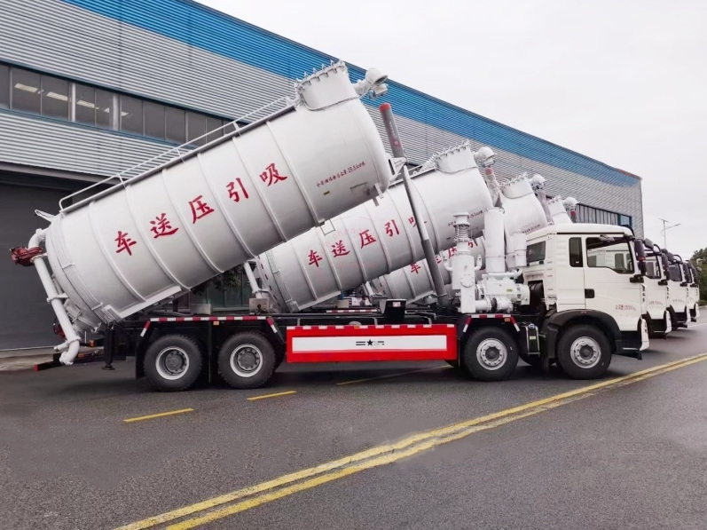 HOWO 6x4 15cbm vacuum pressure conveying truck