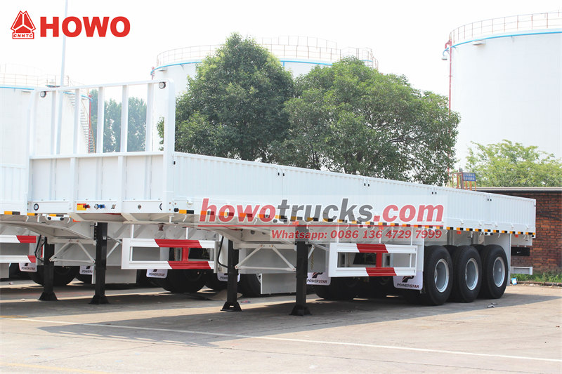 Tri-axles 45 ton dropside semitrailer