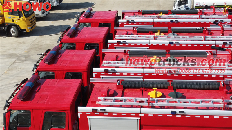 howo 6x4 12cbm foam water fire engine