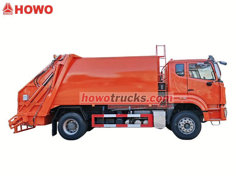 Howo 15CBM garbage compactor truck
