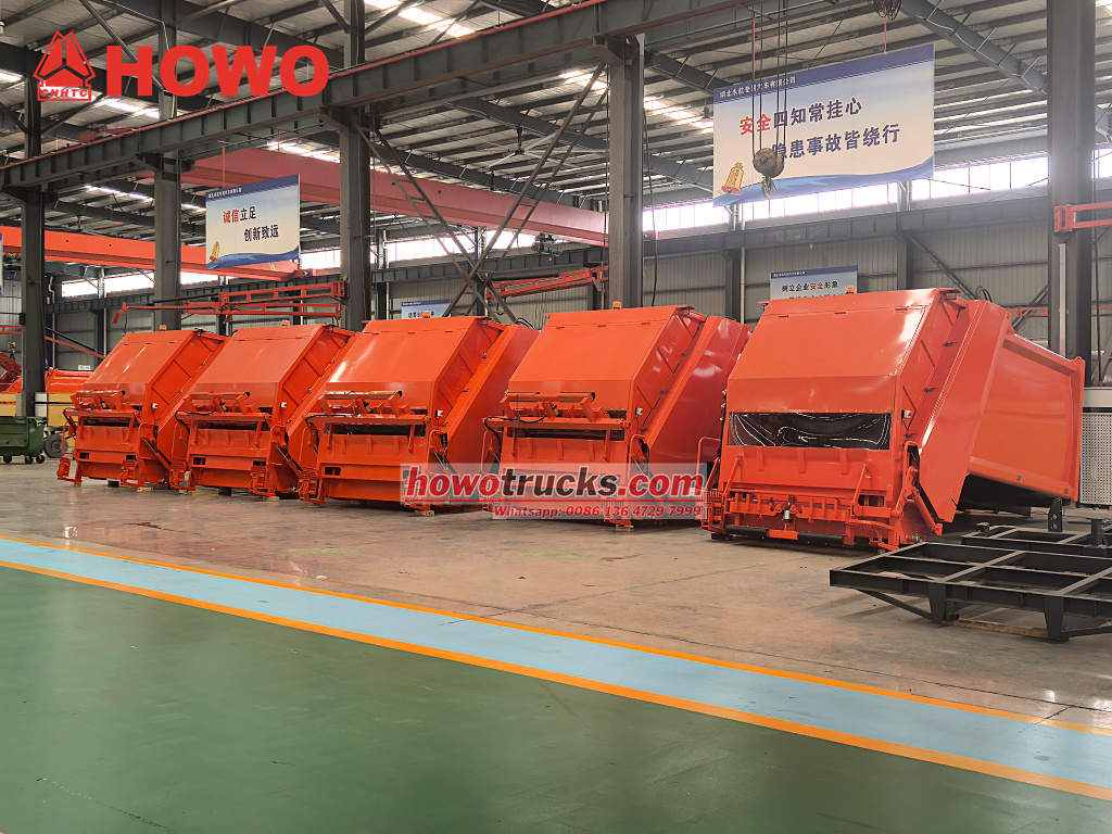 10cbm Rear Loader Truck Bodies for Howo