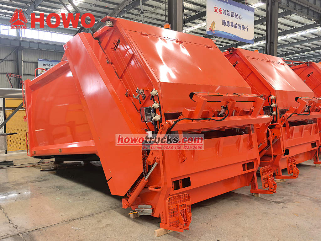 10cbm Rear Loader Truck Bodies for Howo