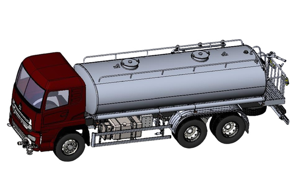 20000L Water sprinkler truck 3D drawing