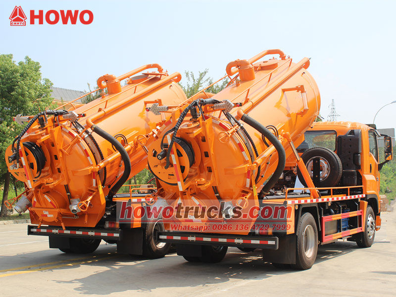 SINOTRUK HOWO truck mounted sewer jetter