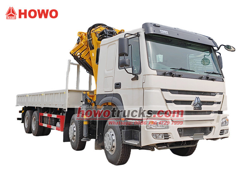 HOWO 8×4 truck mounted crane XCMG