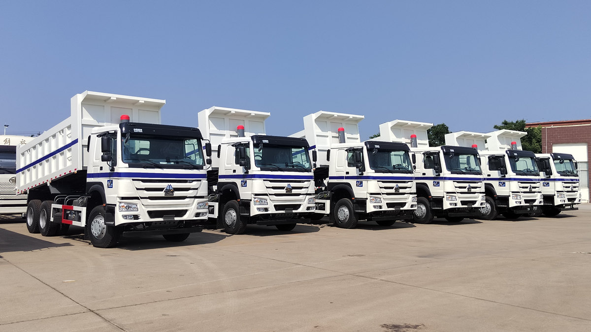 Mteja wa Saudi Arabia akikagua lori la taka la HOWO lenye uzito wa tani 20