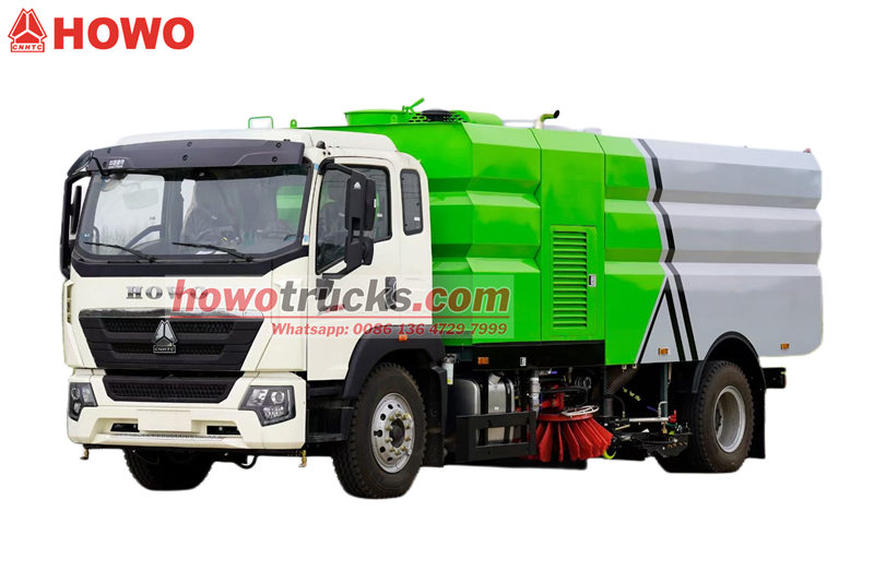 HOWO heavy cleaning sweeper truck