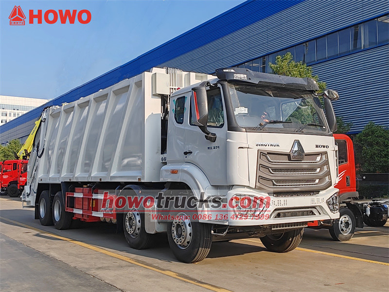 HOWO 8x4 30 cbm rear loading garbage truck