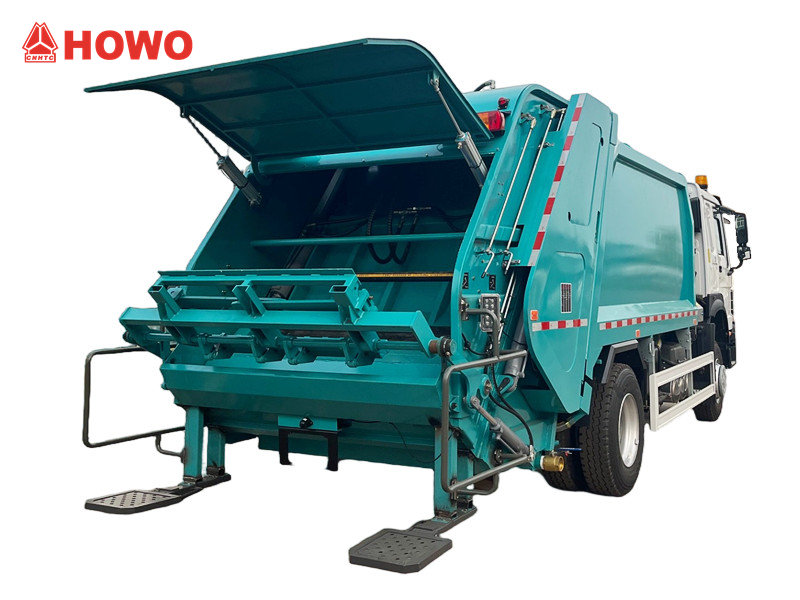howo europen design garbage compaction vehicle