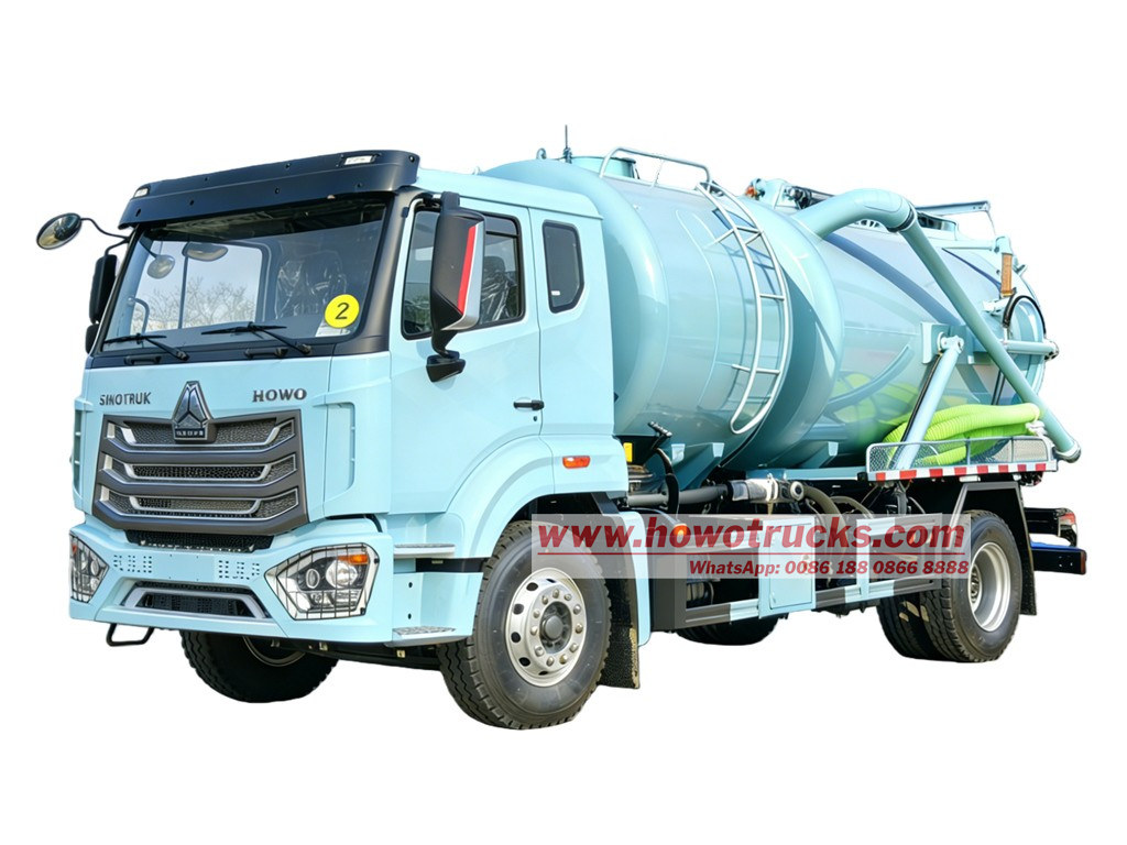 HOWO NX combined water jetting vacuum truck