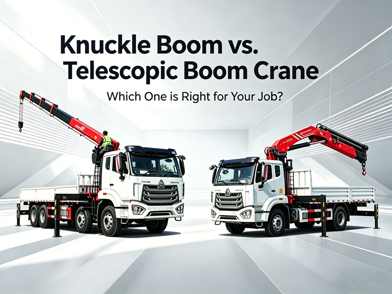 Boom ya Teleskopu dhidi ya Knuckle Boom Crane: Jinsi ya Kuchagua Inayokufaa